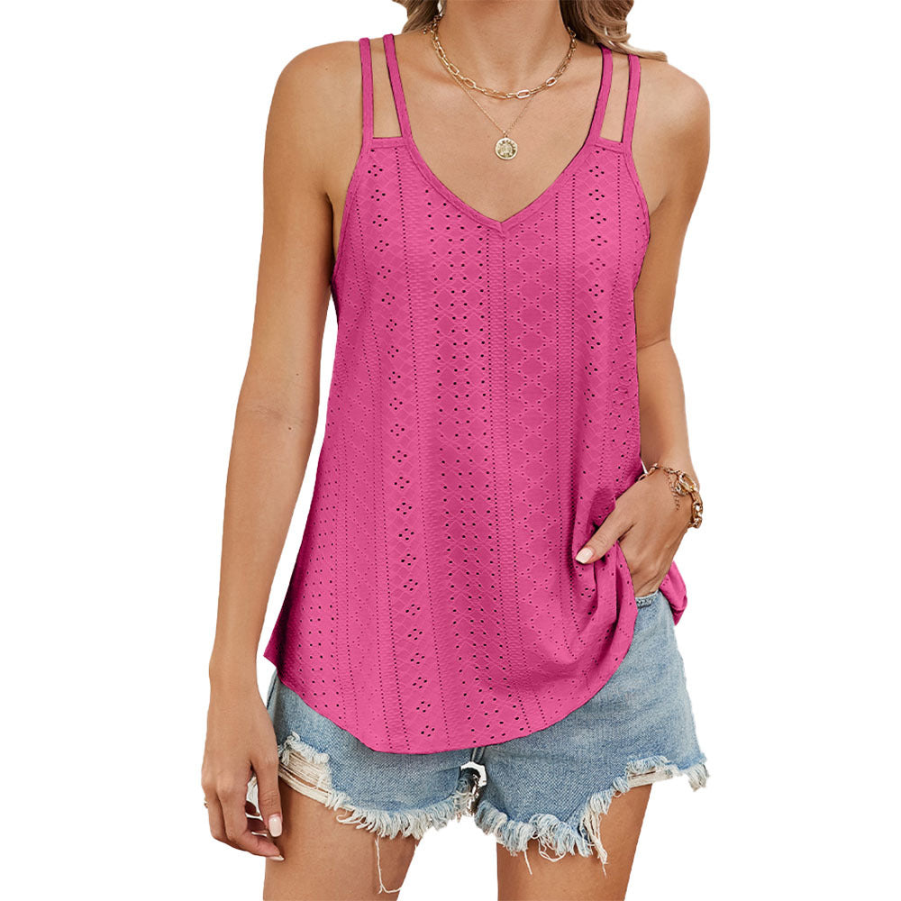 Versatile Women's Solid Color Base Camisole Small Vest/suspenders/tube Top