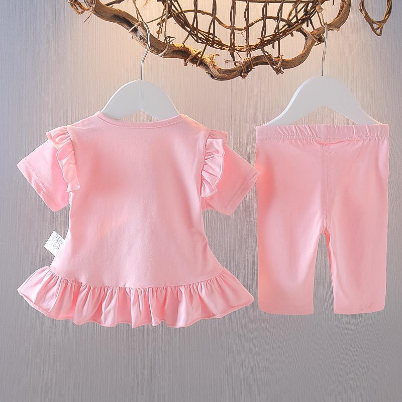 Style Two-piece Set Cute Summer Clothes Short Children's Suit