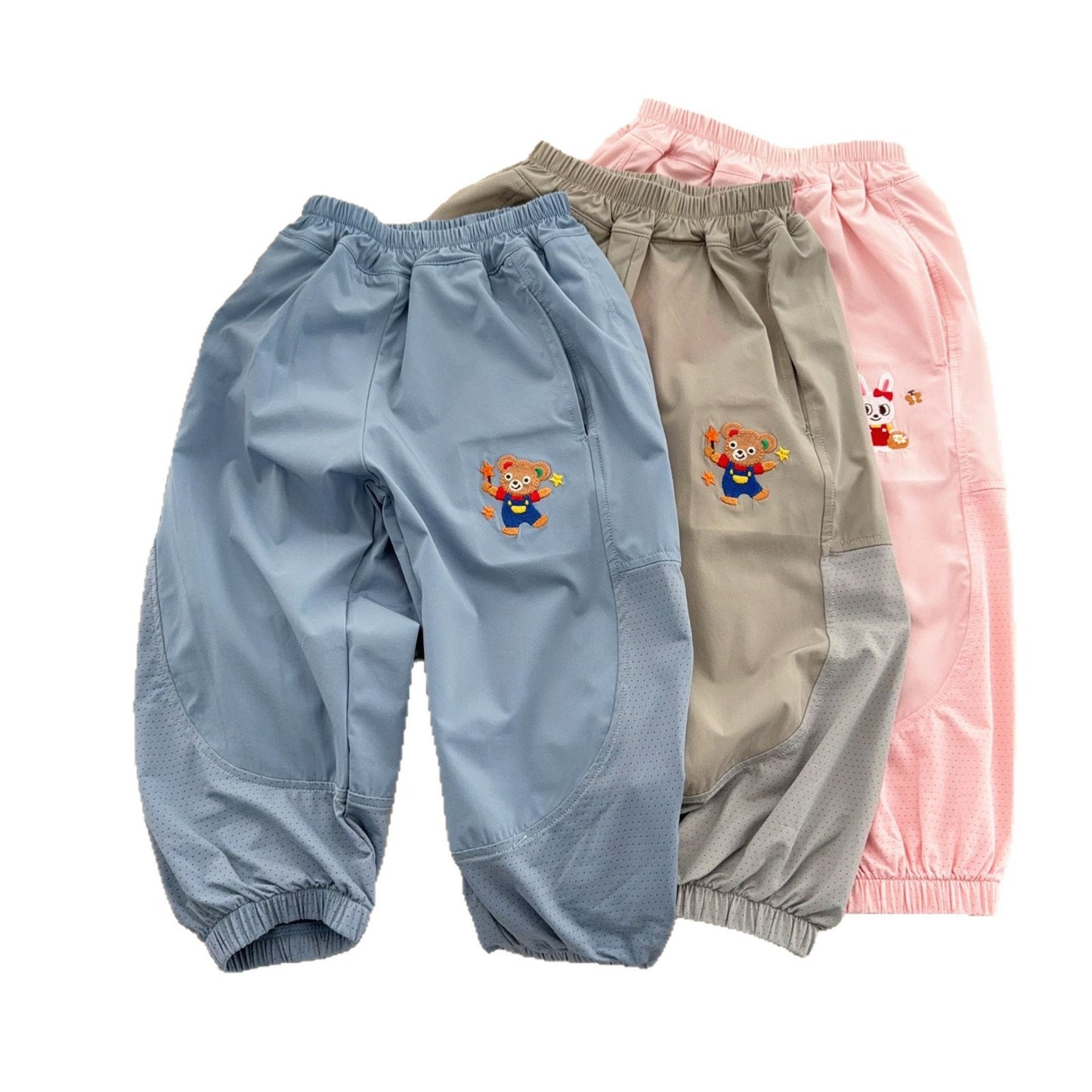 Women's & Men's Stretch Air Conditioning Mesh Cool Summer Thin Mosquito Children's Pants
