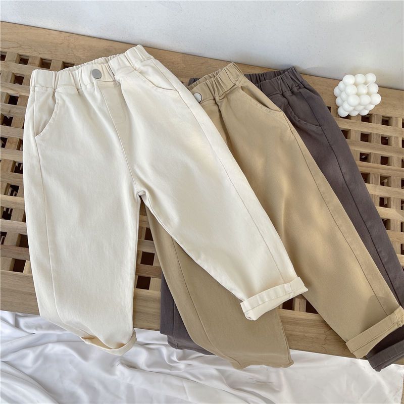 Children's Trousers Medium Big Fashion Casual Stretch Children's Pants