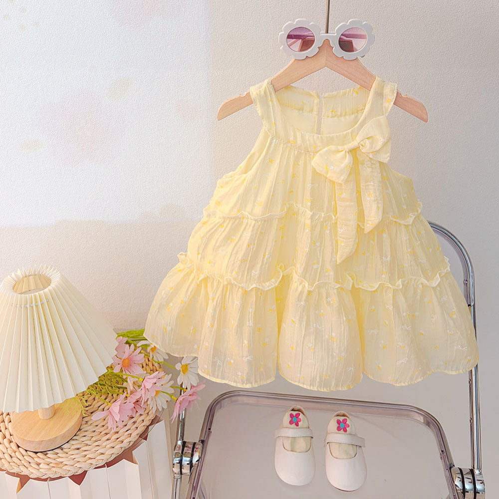Children's Clothing Summer Shirt Cotton Silk Princess Children's Dress