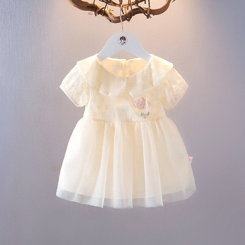 Summer Gauze Western Style Fashion Princess Children's Dress