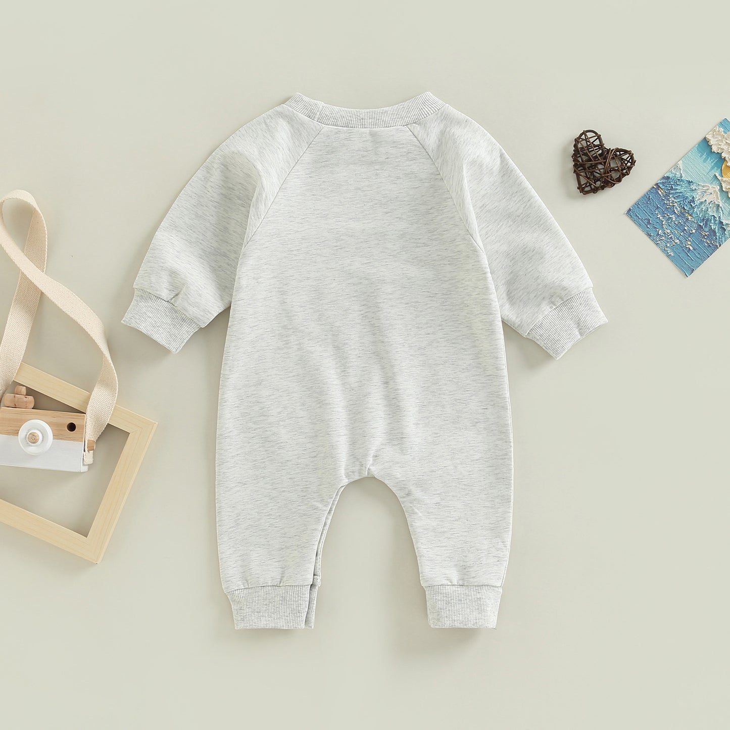 Romper Rugby English Printed Long-sleeved Jumpsuit Born Cotton Jumpsuit, Climbing Suit