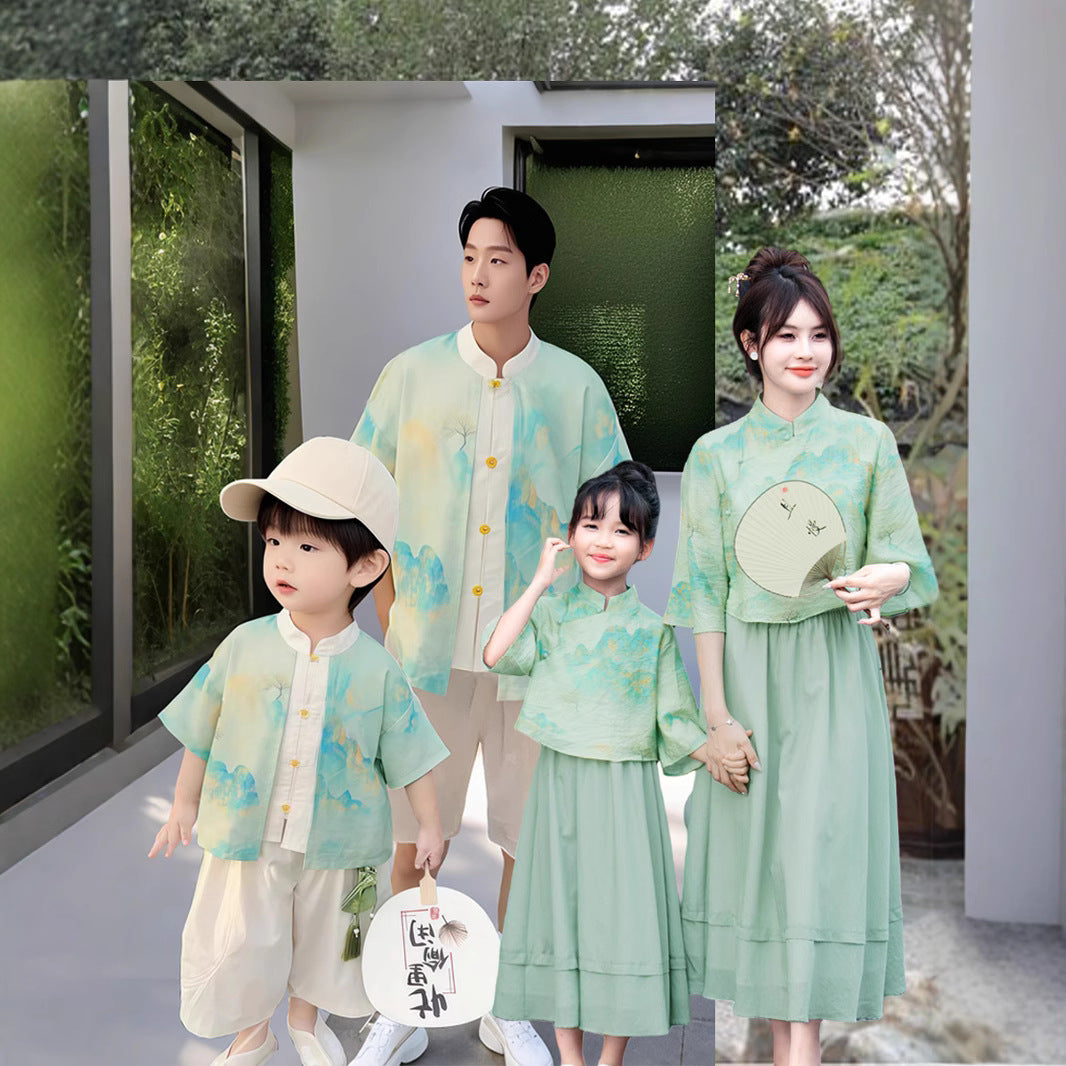 School Group Purchase Performance Wear Chinese Parent-child Outfit