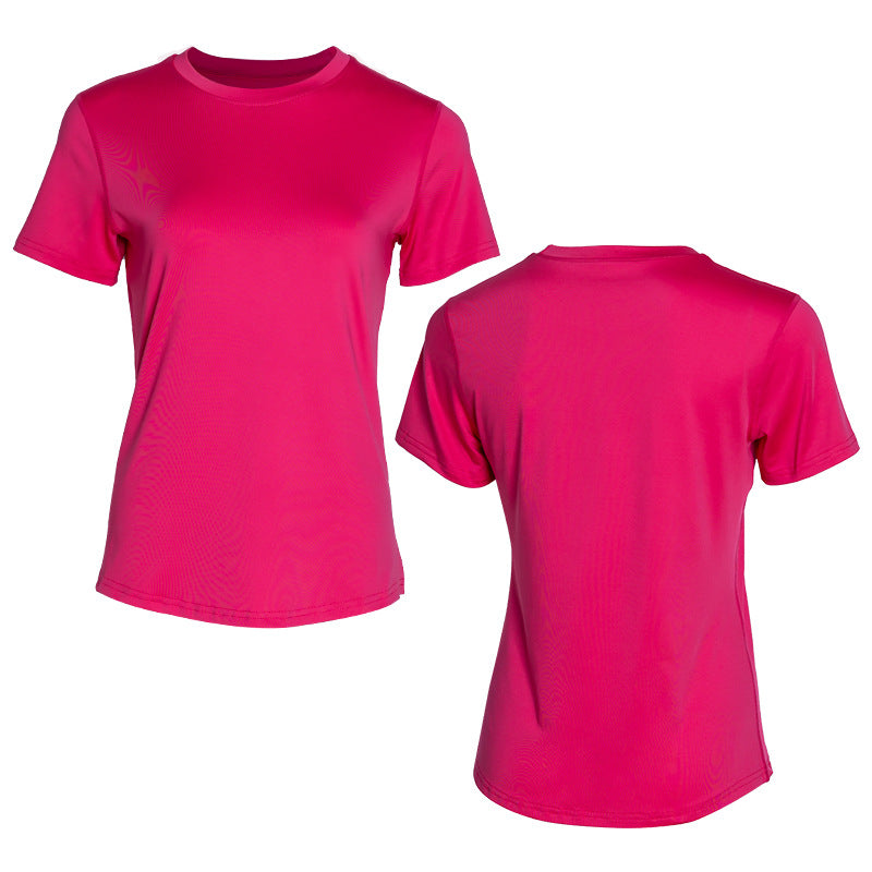 Women's Solid Color Sleeve Summer Slim Fit Women's T-shirt