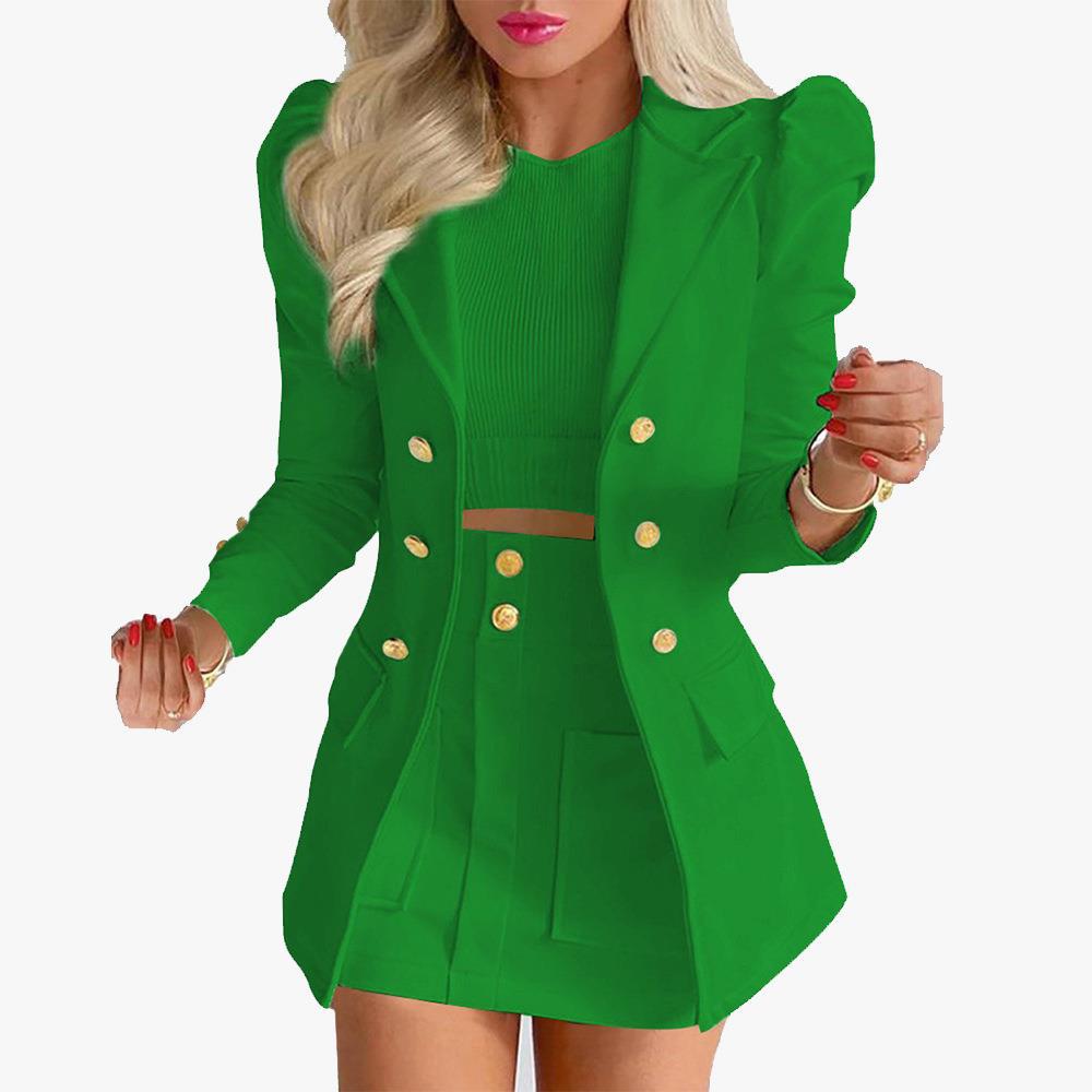 Women's Temperament Slim Fit Printed Two-piece Suits