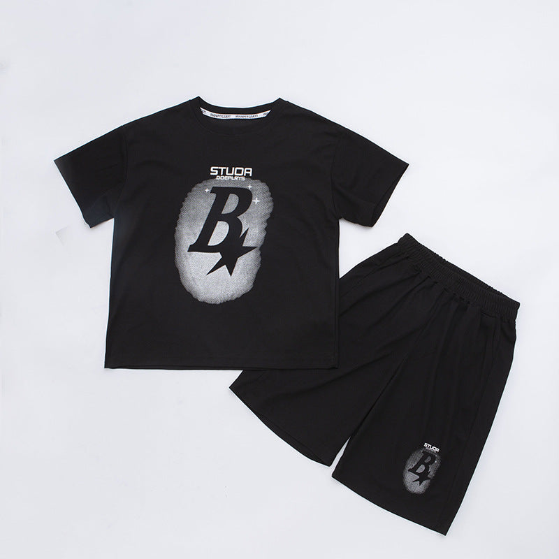 Shorts Medium Large Handsome Trendy Wear Children's Suit
