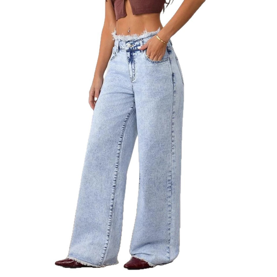 Graceful Women's High Quality Denim Straight Women's Jeans