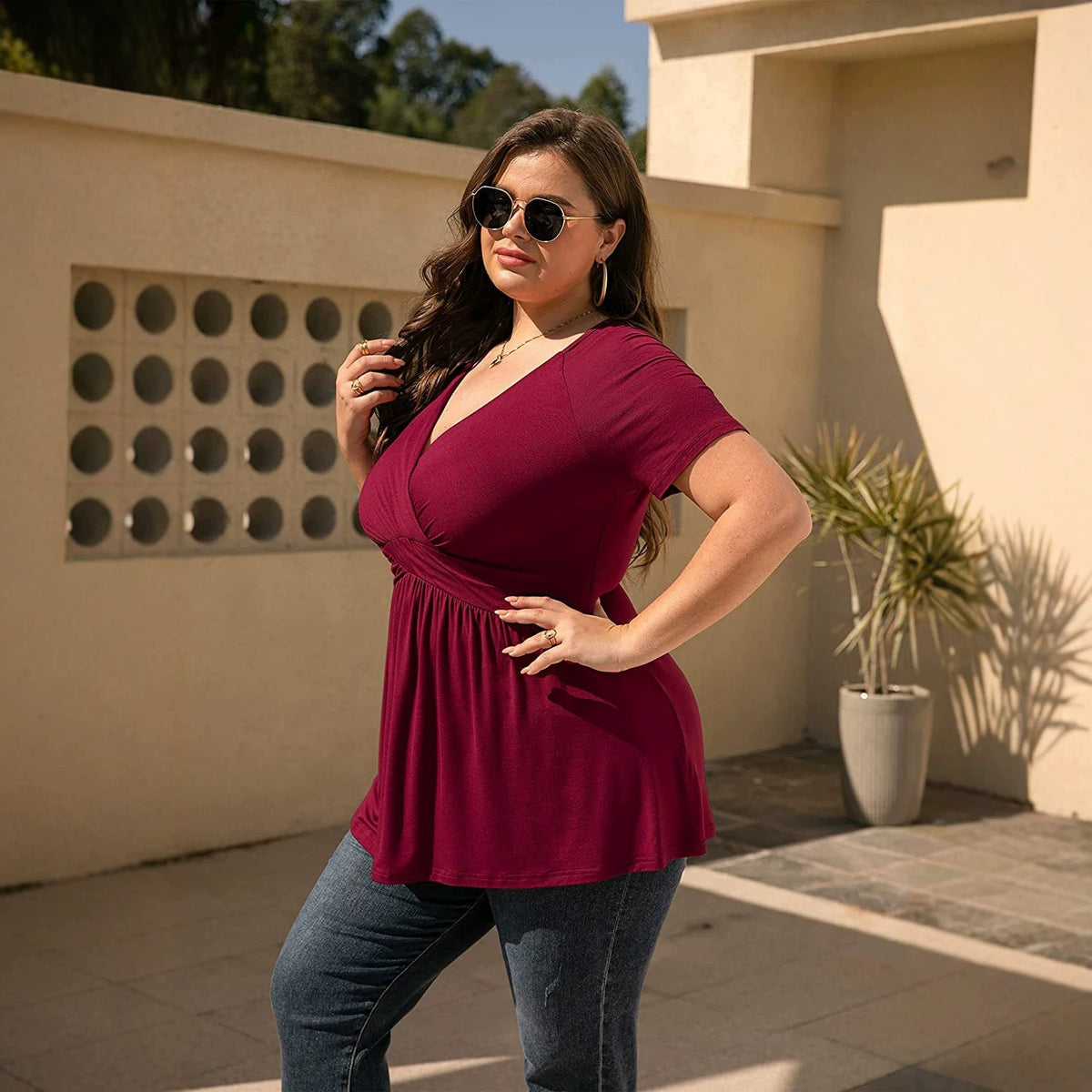 Slouchy Innovative Unique Classic Glamorous Women's Plus Size