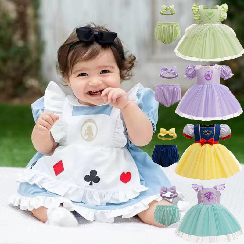 Gauze Skirt Romper Three-piece Clothes For Jumpsuit, Climbing Suit