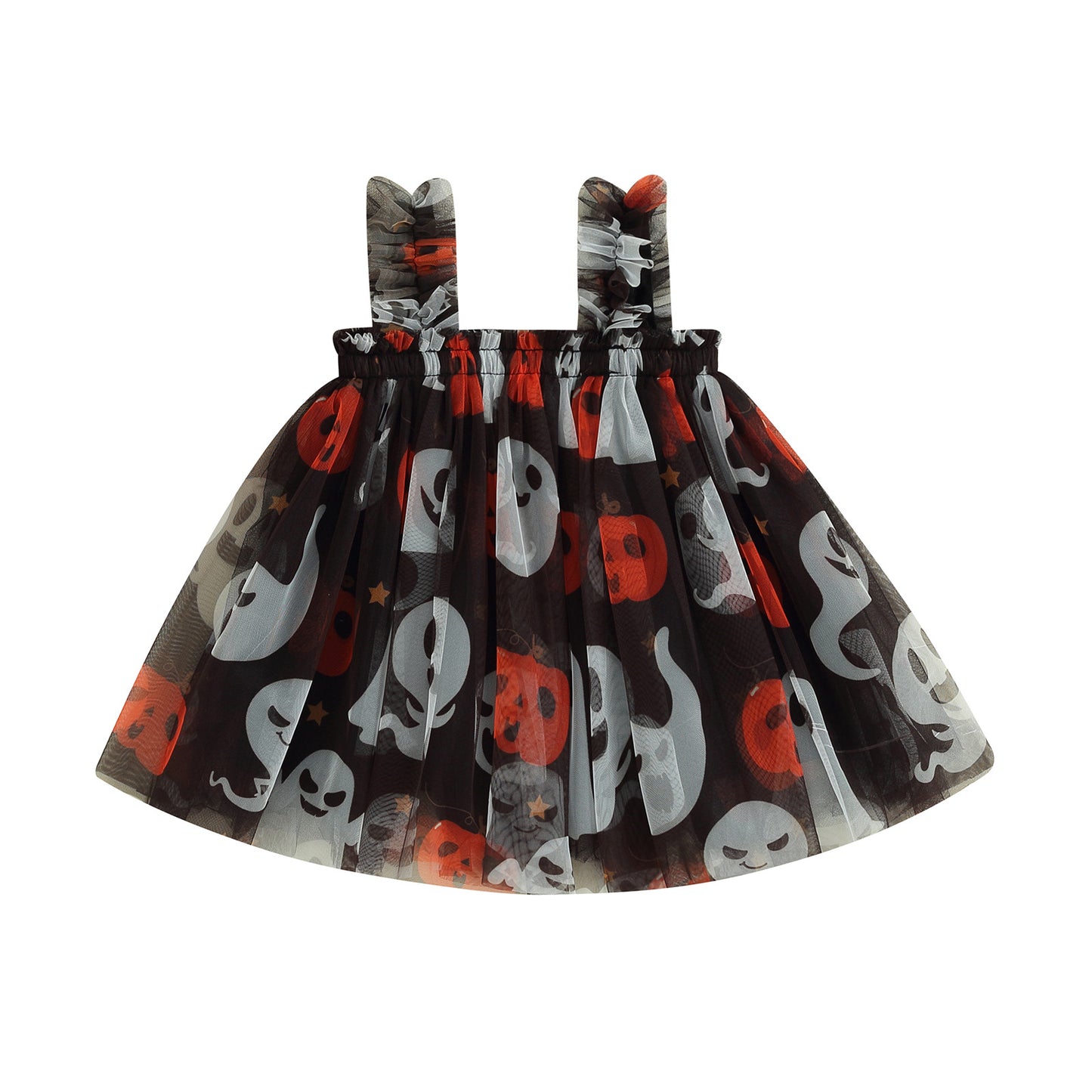 Embroidered Mesh Suspender Skirt Tube Top Fluffy Children's Dress