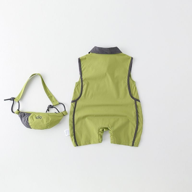 Clothes For Babies Summer Sleeveless Vest Jumpsuit Romper Jumpsuit, Climbing Suit