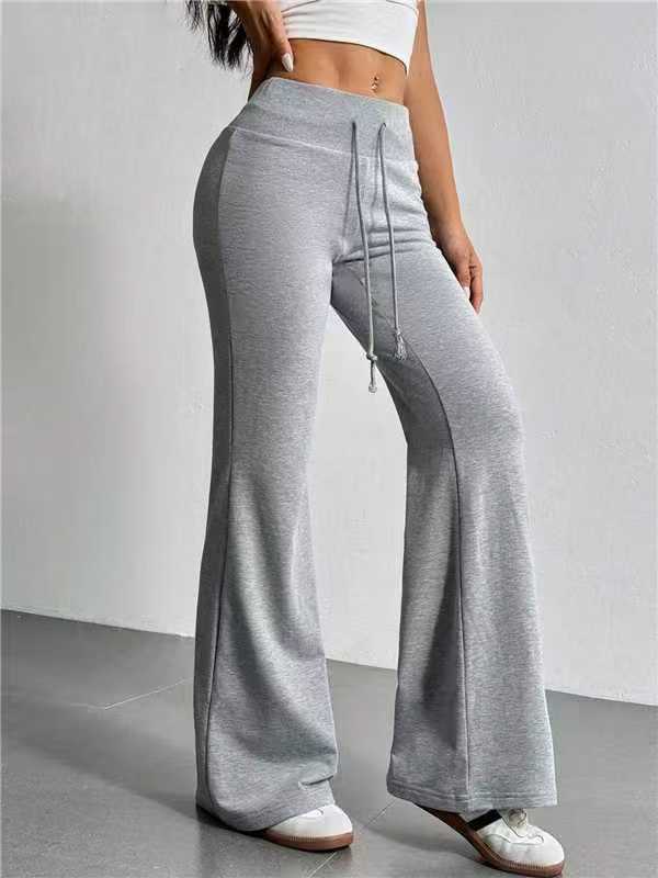 Women's Source Autumn Fashion Drawstring High Waist Leisure Horn Casual Pants