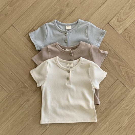 Children's Thin Summer Korean Style Clothing Open Children's T-shirt