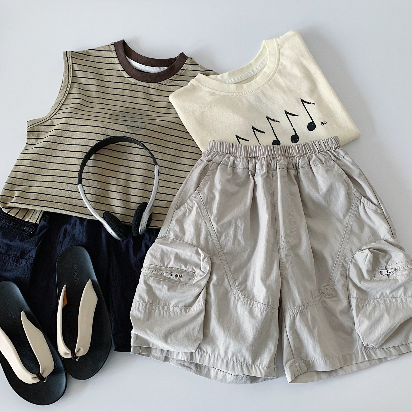 Children's Shorts Summer Casual Fifth Medium Small Woven Children's Pants