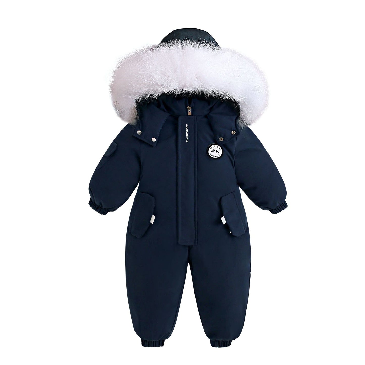 Children's Outdoor Skiing Jumpsuit Romper Out Clothes Thickened Jumpsuit, Climbing Suit