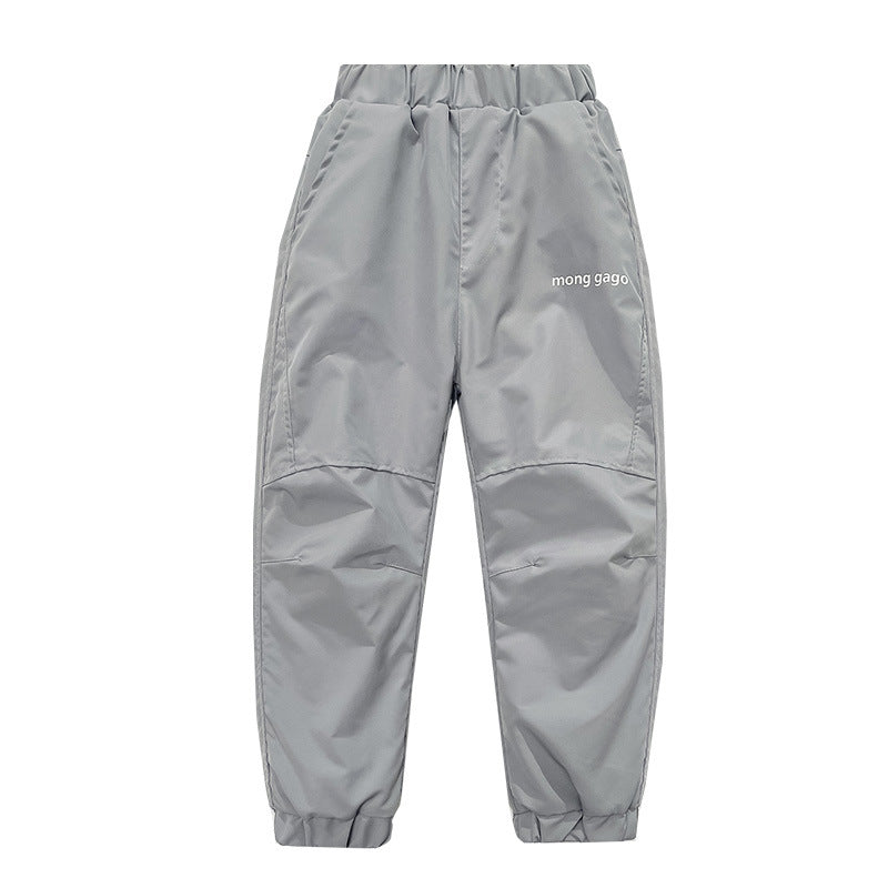 Children's Waterproof Fleece-lined Medium Large Warm Tactical Children's Pants