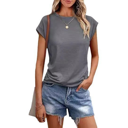 Beautiful Fashion Summer Shirt Sleeve Basic Women's T-shirt