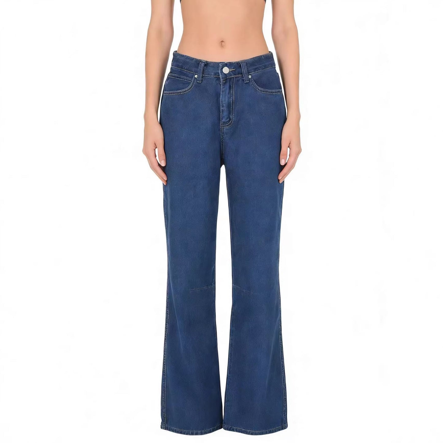 Women's Autumn Retro Washed Loose Casual High Jeans