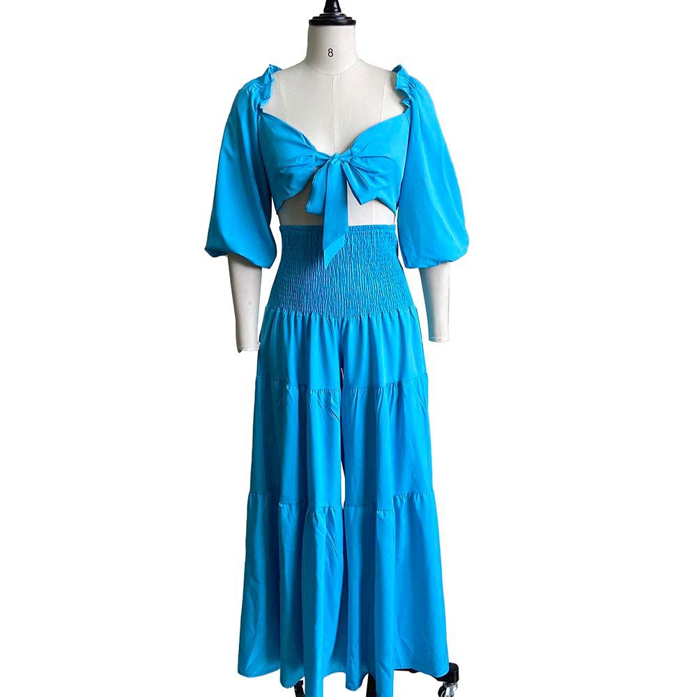 Trendy Cool Elegant Summer Tied Two-piece Fashion Casual Suit
