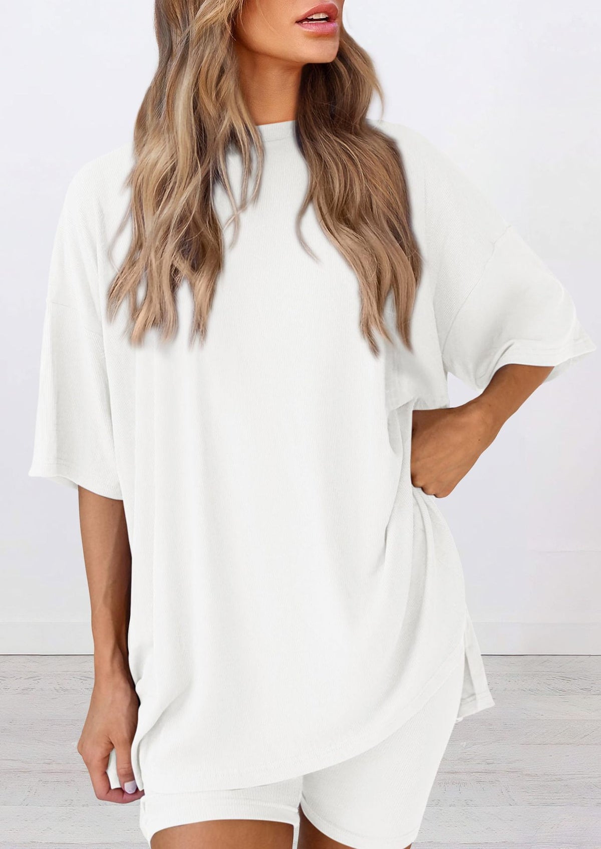 Women's Summer Set Solid Color Loose Pajamas Fashion Casual Suit