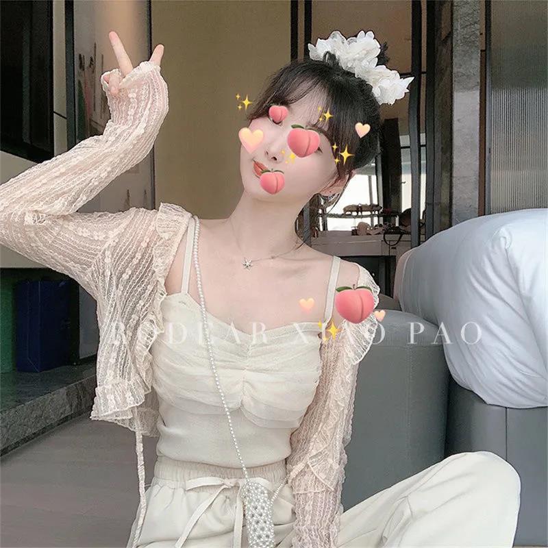 Summer Small Shawl Long Sleeve Overshirt Thin Air Shorts