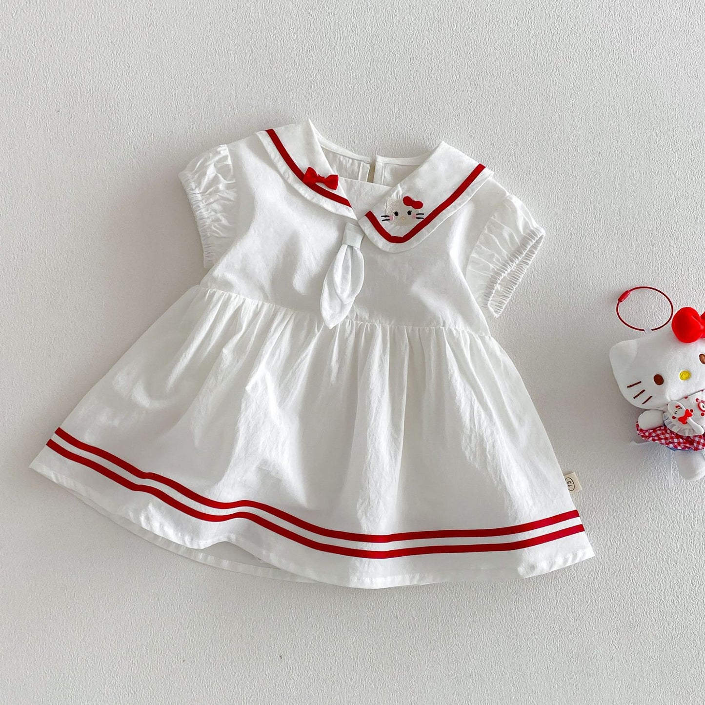 Change College Style Dress Summer Embroidered Bow Jumpsuit, Climbing Suit