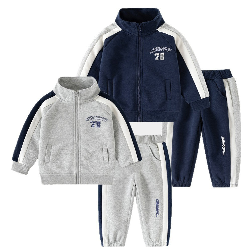 Men's Clothing Boy's Sportswear Top Pants Bathroom Children's Suit
