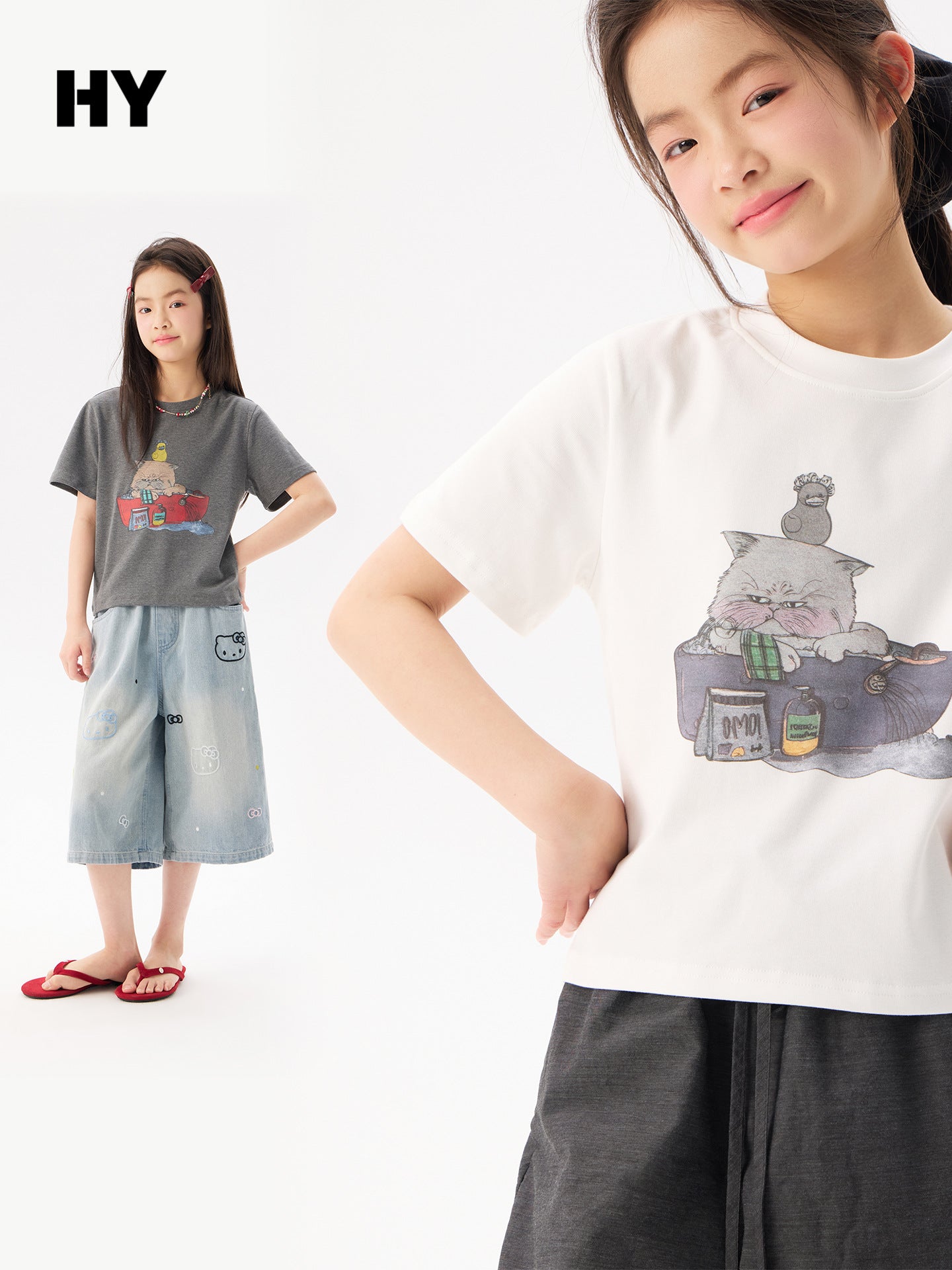 Children's Clothing Short-sleeved Cartoon Print Bottoming Shirt Children's T-shirt