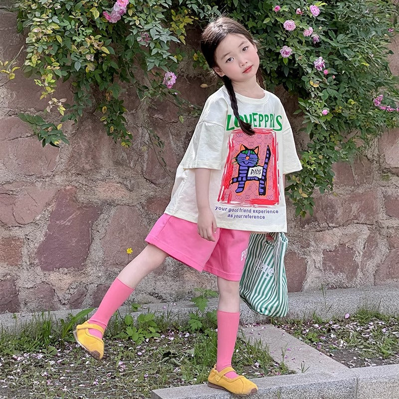 Children's Shorts Summer Korean Casual Wear Fashionable Children's Suit