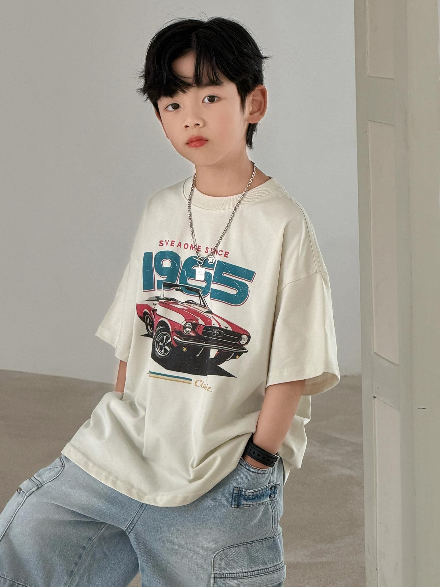 Children's Fashion Short Sleeve Summer Clothing Korean Children's T-shirt