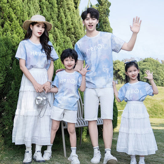 Comfortable Pretty Suit Beachwear Mid-length Skirt Parent-child Outfit