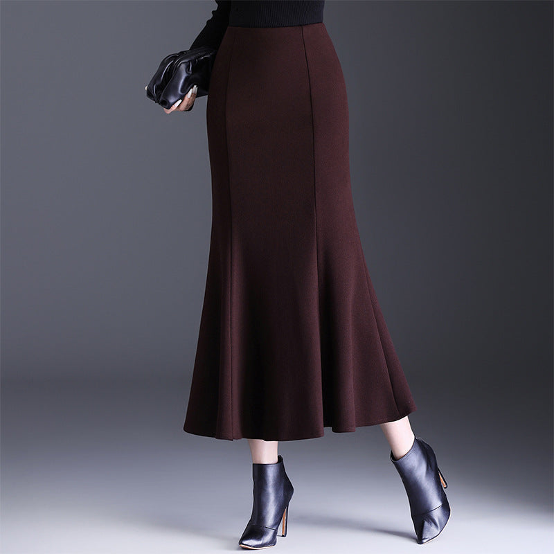 Commute Fashion Fishtail Long High Waist Slimming Sheath Skirt