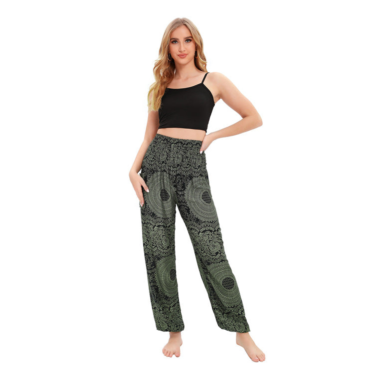 Cool Women's Thailand Yoga Bloomers Clothes Casual Pants