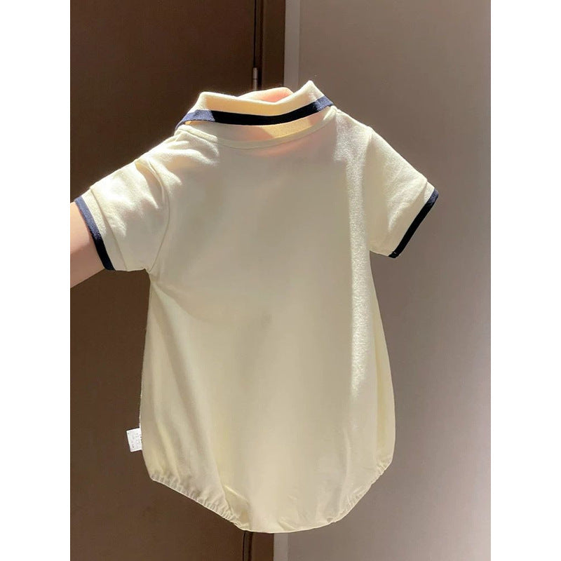 Clothes Western Style Short Sleeve Infant Toddler Comfortable Jumpsuit, Climbing Suit