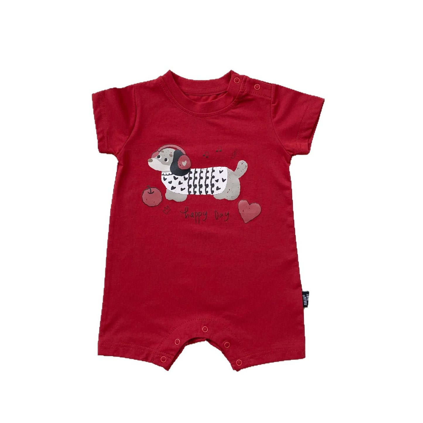 Children's Romper T-shirt Cartoon Printed Fashion Shorts Jumpsuit, Climbing Suit