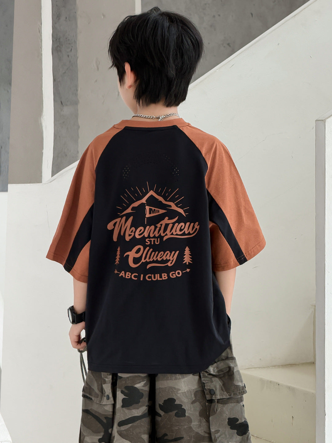 Wear Loose Top Trendy Pure Cotton Moisture Children's T-shirt