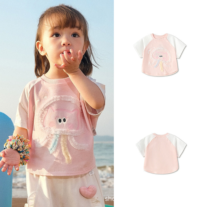 Children's Clothing Top Short-sleeved Summer Cute Children's T-shirt