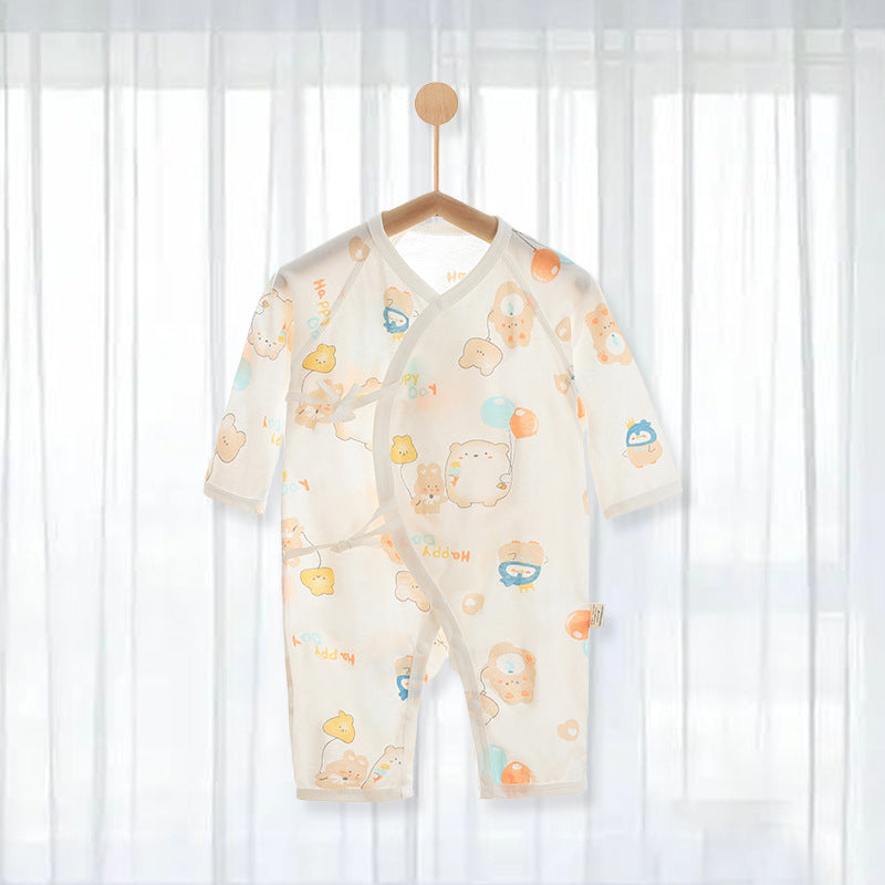 Infant Gown Rompers Long Sleeve Cotton Jumpsuit Romper Jumpsuit, Climbing Suit