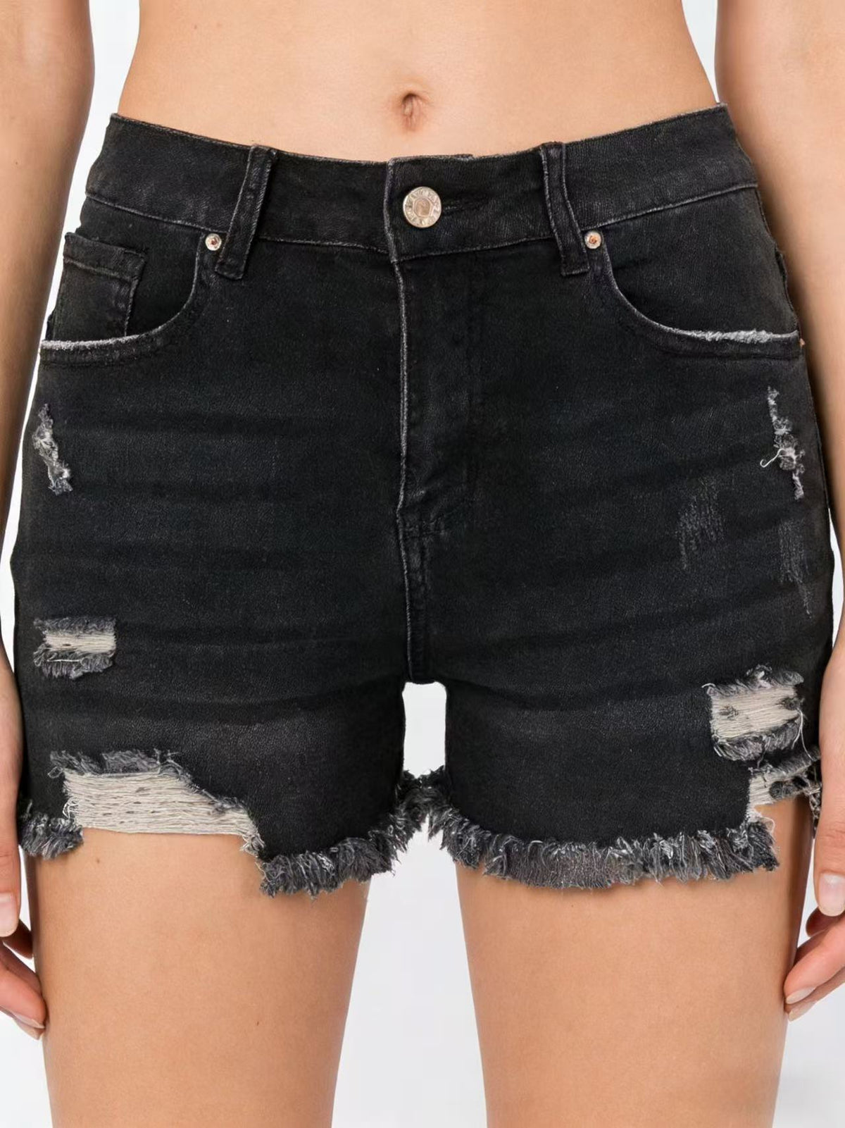 Women's Sexy Hot High Waist Wash Worn Burrs Slimming Jeans
