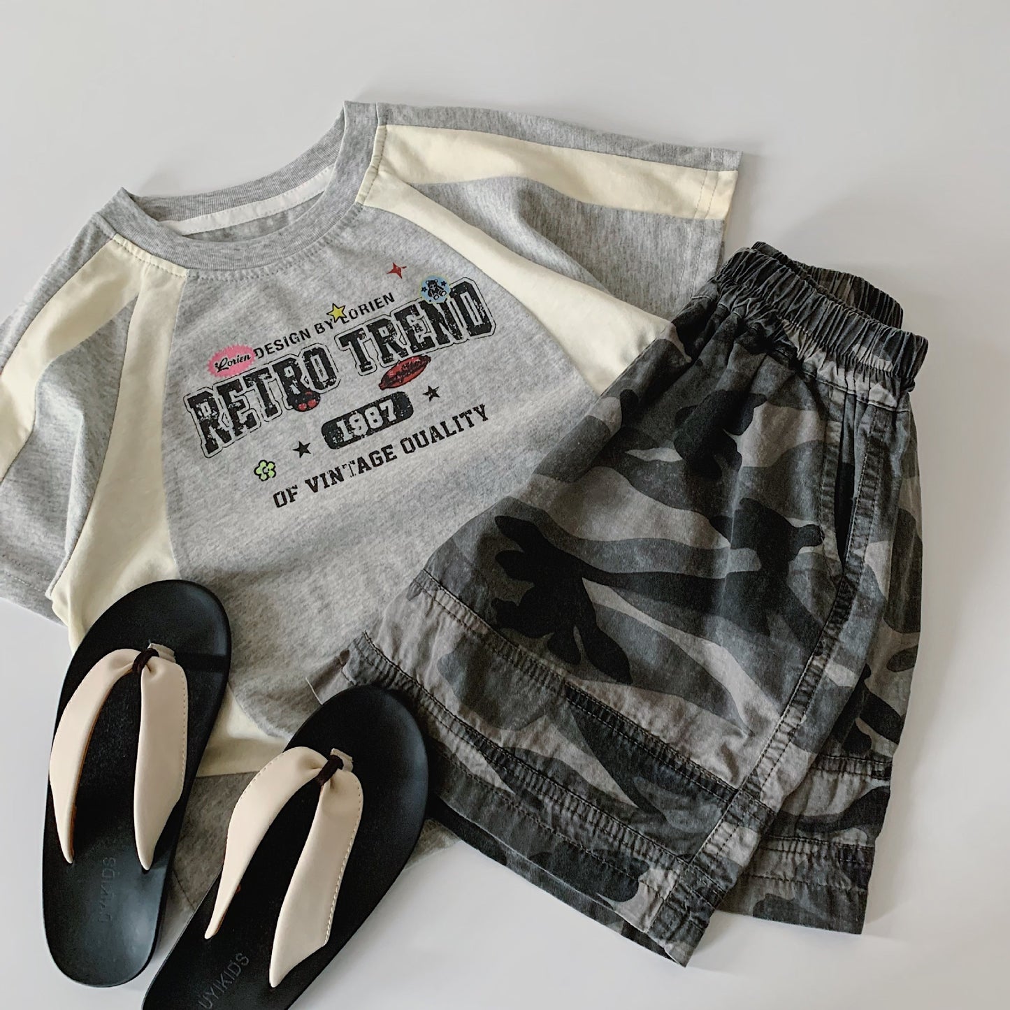 Children's Shorts Summer Korean Style Camouflage Slacks Children's Pants