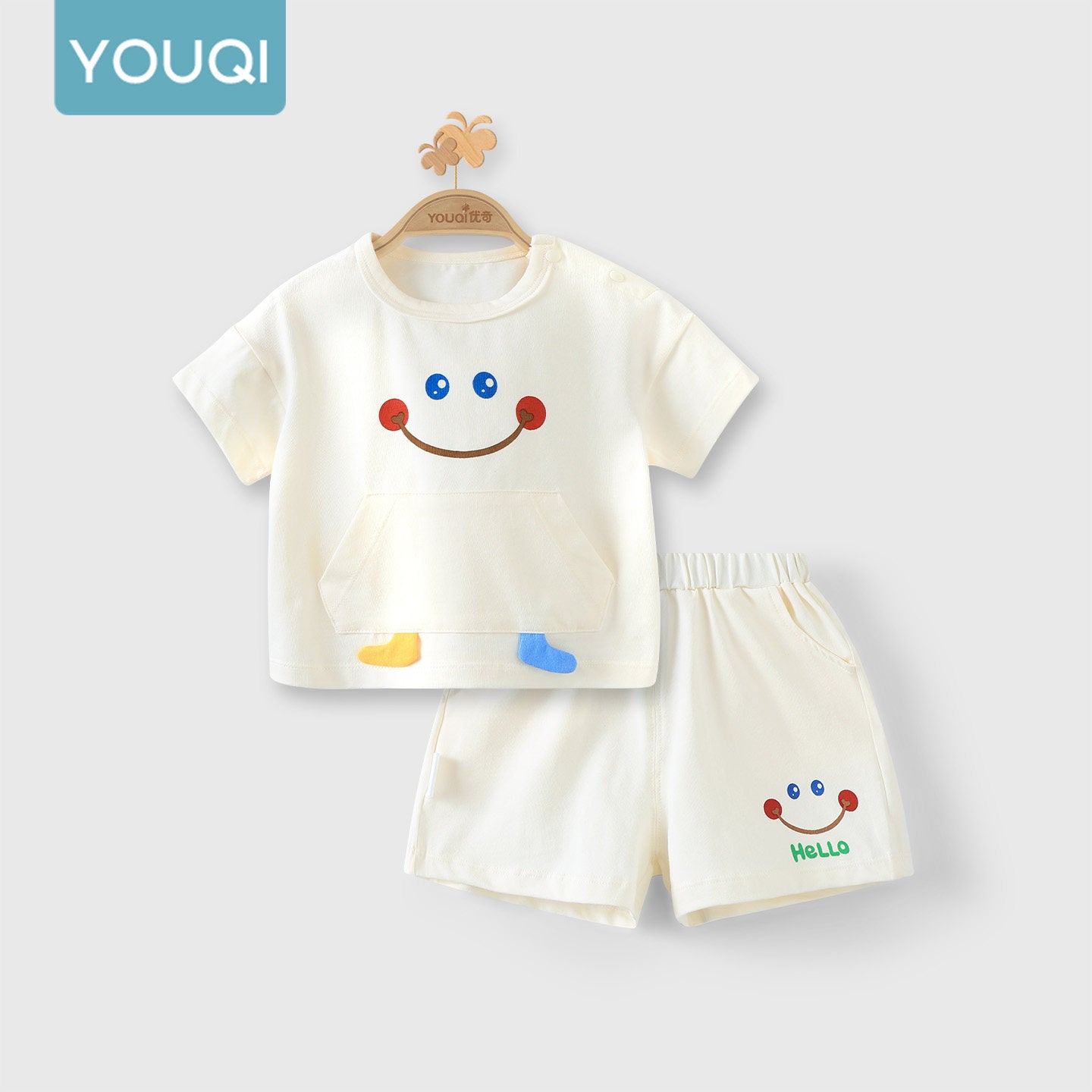 Thin Short Sleeve Summer Going Out Tops Shorts Cool Casual Children's Suit