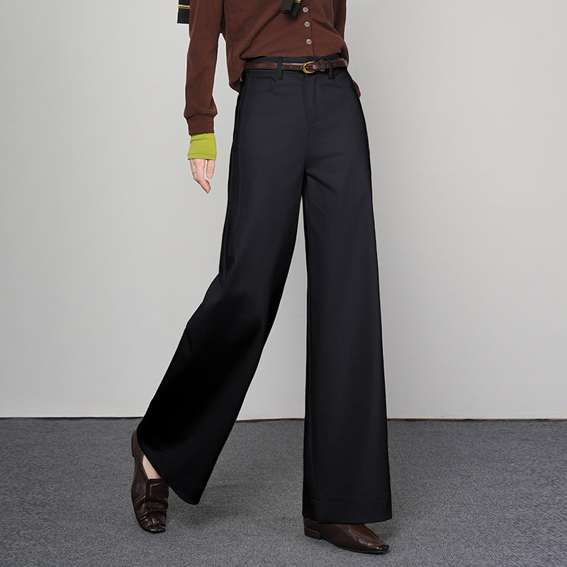 Women's Autumn High Waist Slimming Straight Loose Fashionable Pants