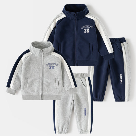 Men's Clothing Boy's Sportswear Top Pants Bathroom Children's Suit