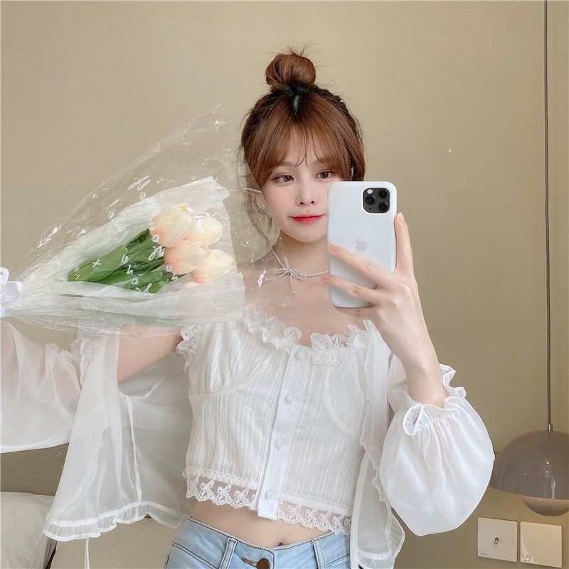 Sun Protection Summer Light Versatile Everyday Fashion Casual Basic Style Cardigans