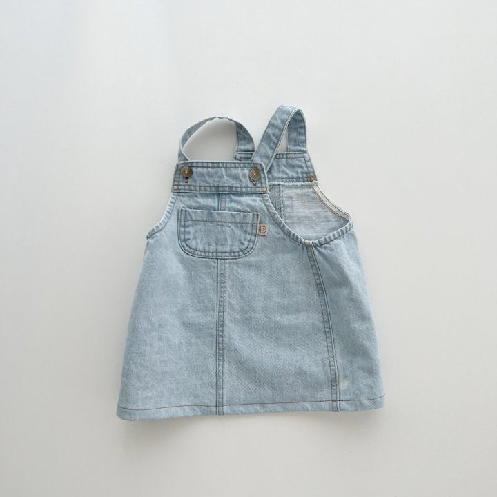 Children's Suspenders Skirt Spring Cute Denim Children's Dress