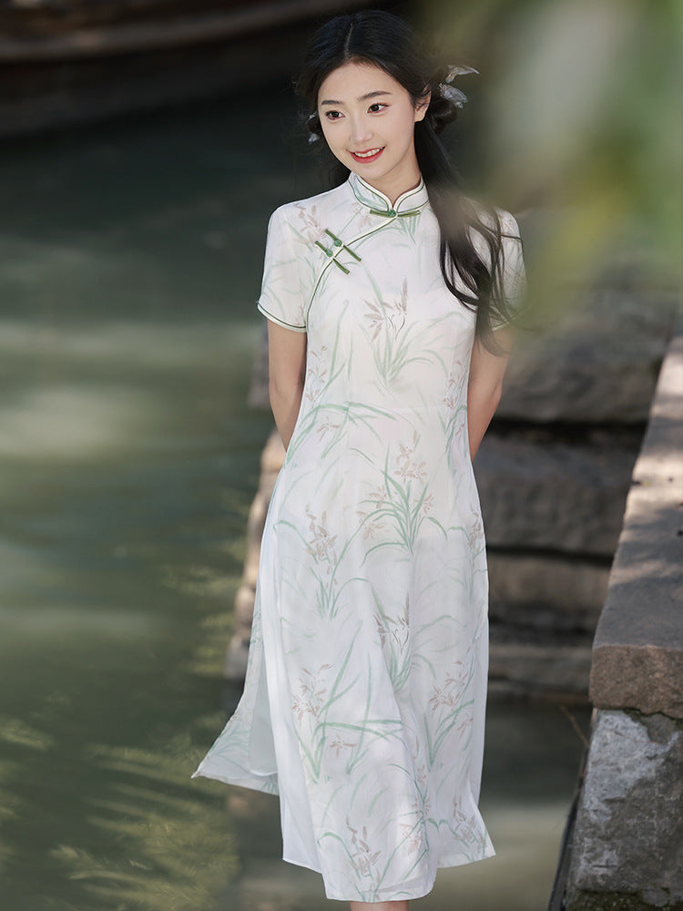 Cheongsam Dress Chinese Style Summer Light Parent-child Outfit