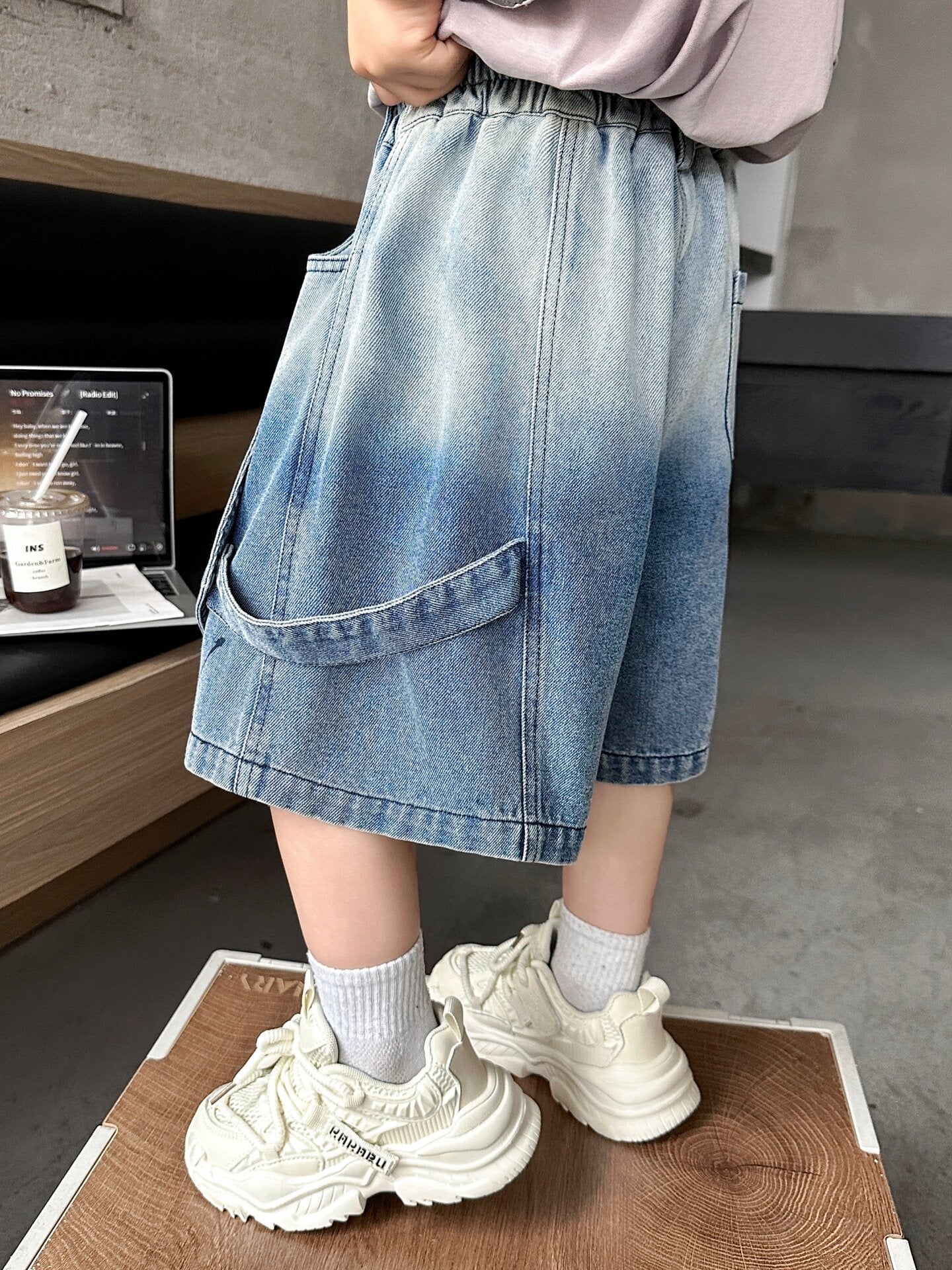 Children's Boy Summer Thin Super Beautiful Shorts Korean Style Fried Children's Pants