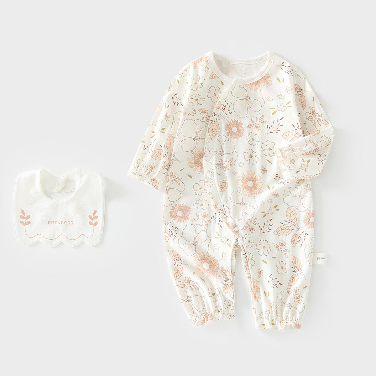 Cotton Long-sleeved Jumpsuit Thin Romper Infant Air Conditioning Clothes With Jumpsuit, Climbing Suit