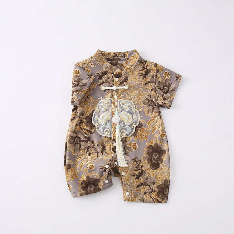 Boy Chinese Style National Rompers Jumpsuit Jumpsuit, Climbing Suit